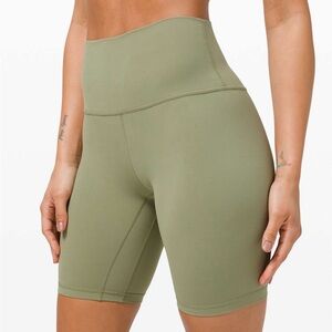 Lululemon Rosemary Green Align 6” Bike Shorts Size 2